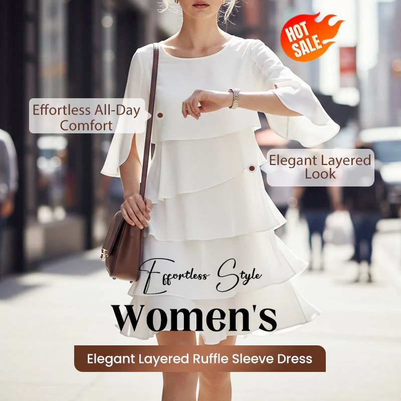 Celia – Elegante Ruffle Jurk | 50% KORTING - Image 9