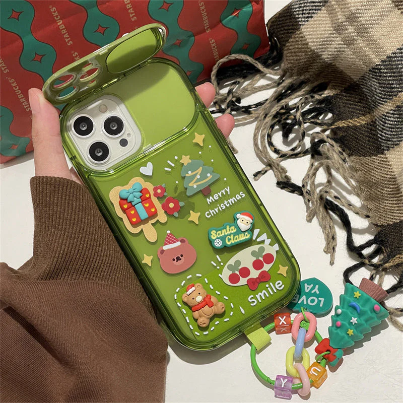 Christmas Tree Pendant iPhone Cover with Mirror - Image 5