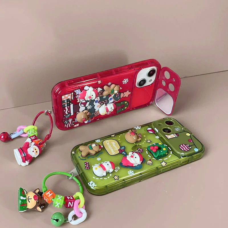 Christmas Tree Pendant iPhone Cover with Mirror - Image 8