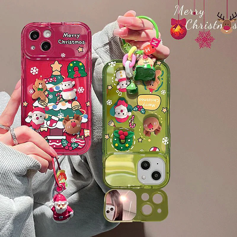 Christmas Tree Pendant iPhone Cover with Mirror - Image 9