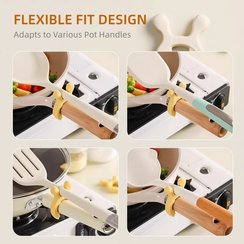 ClingGrip Siliconen Bestekhouder – Schone Werkoppervlakken, Stressvrij Koken - Image 6