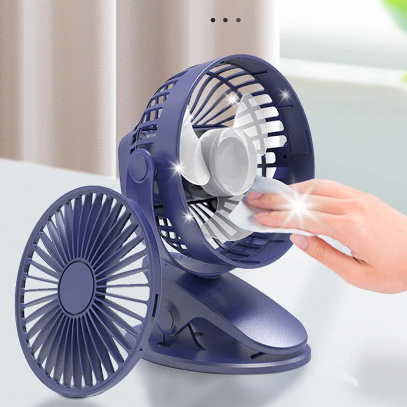 Clip Type USB Oplaadbare Mini Elektrische Ventilator - Image 11