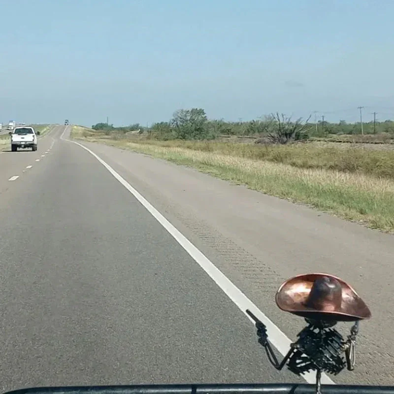 Cowboy Schedel Gunslinger Hood Ornament - Image 3