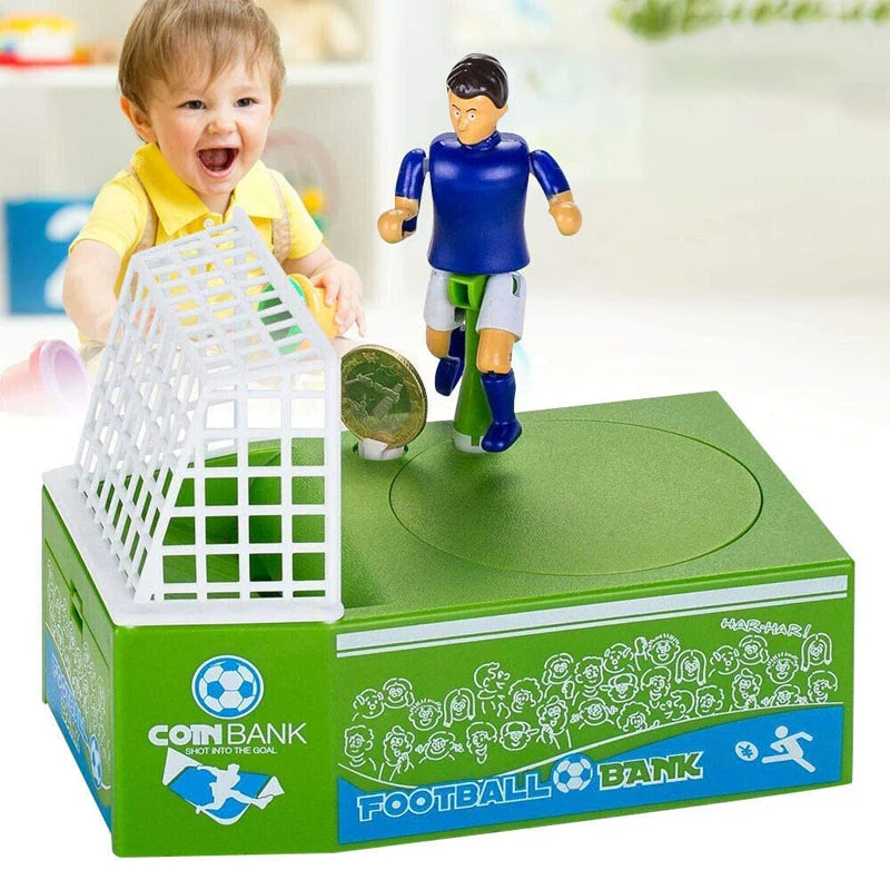 Creatieve spaarpot voor voetbalkinderen