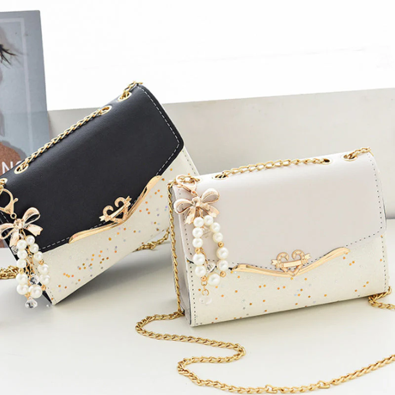 Crossbody schoudertas met lovertjes - Image 6