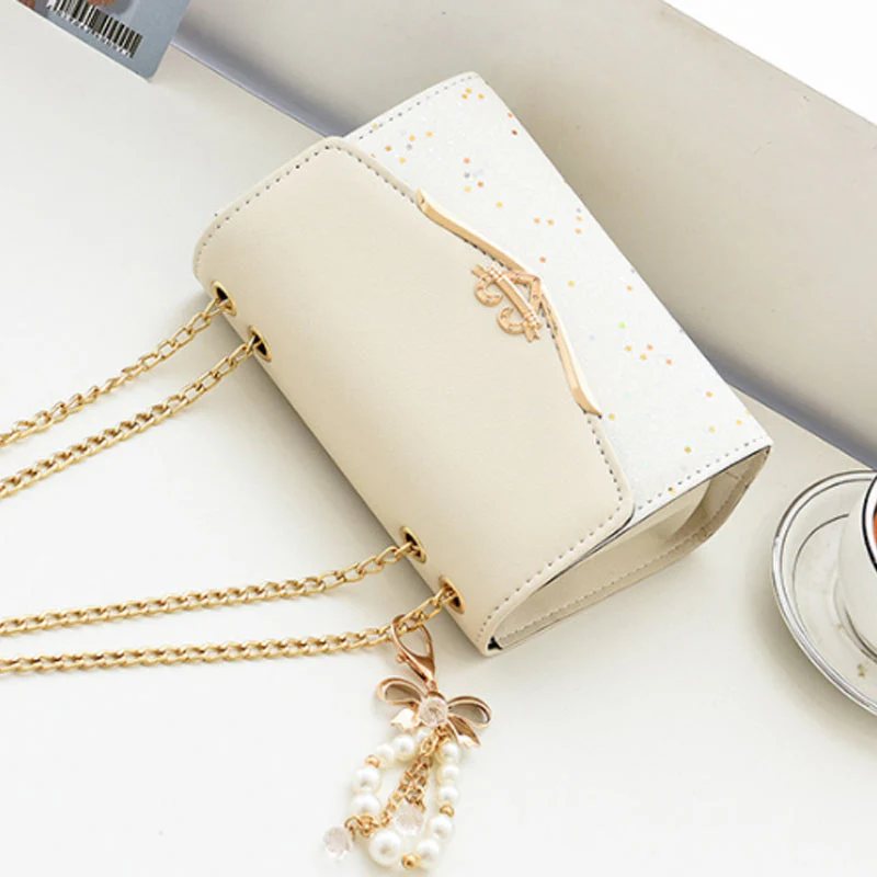 Crossbody schoudertas met lovertjes - Image 7