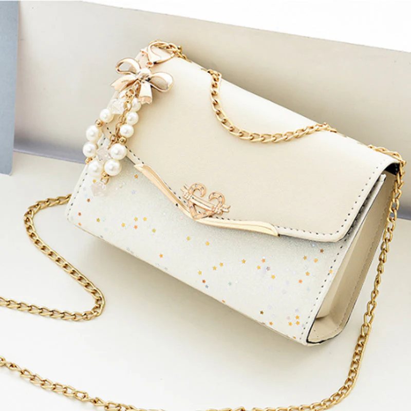 Crossbody schoudertas met lovertjes - Image 8