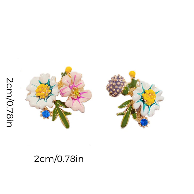 Daisy Flower asymmetrische oorbellen - Image 14