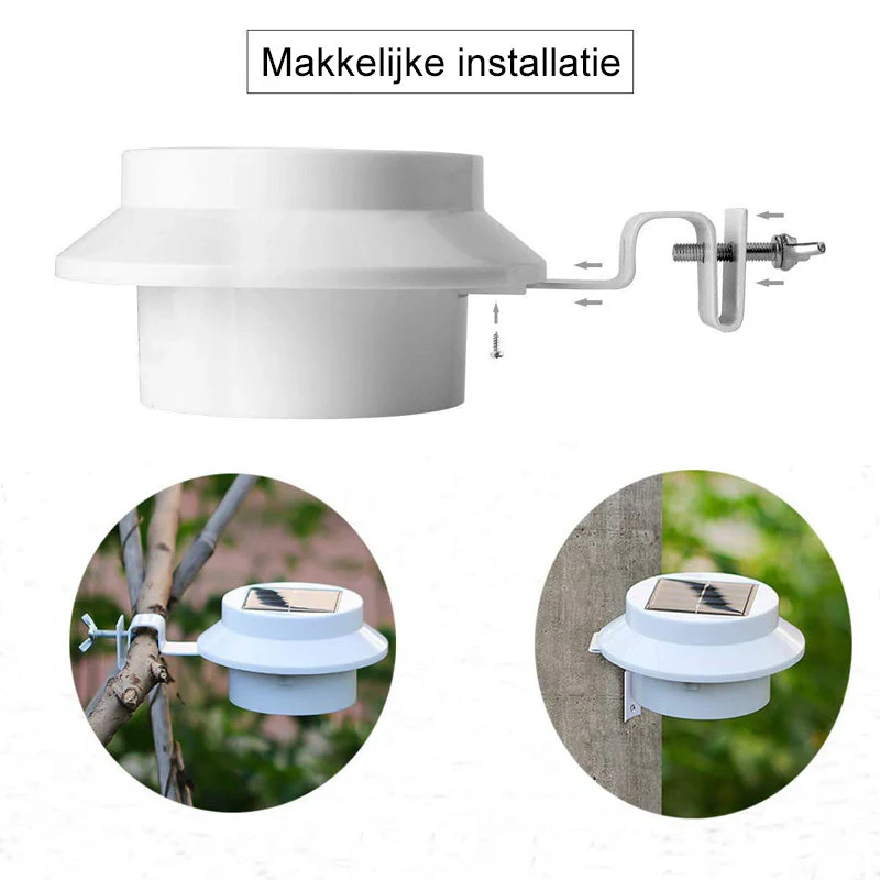 Dakgootverlichting op zonne-energie (2stukken) - Image 7