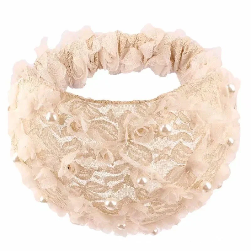 Dames gebreide parelbandana elastische hoofdband - Image 5