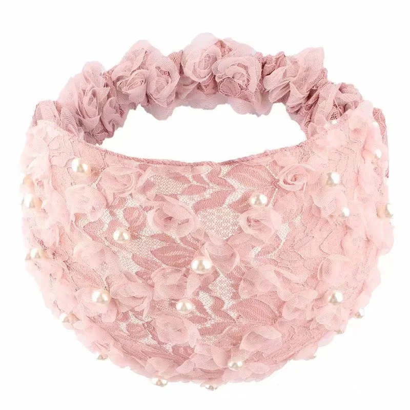 Dames gebreide parelbandana elastische hoofdband - Image 7