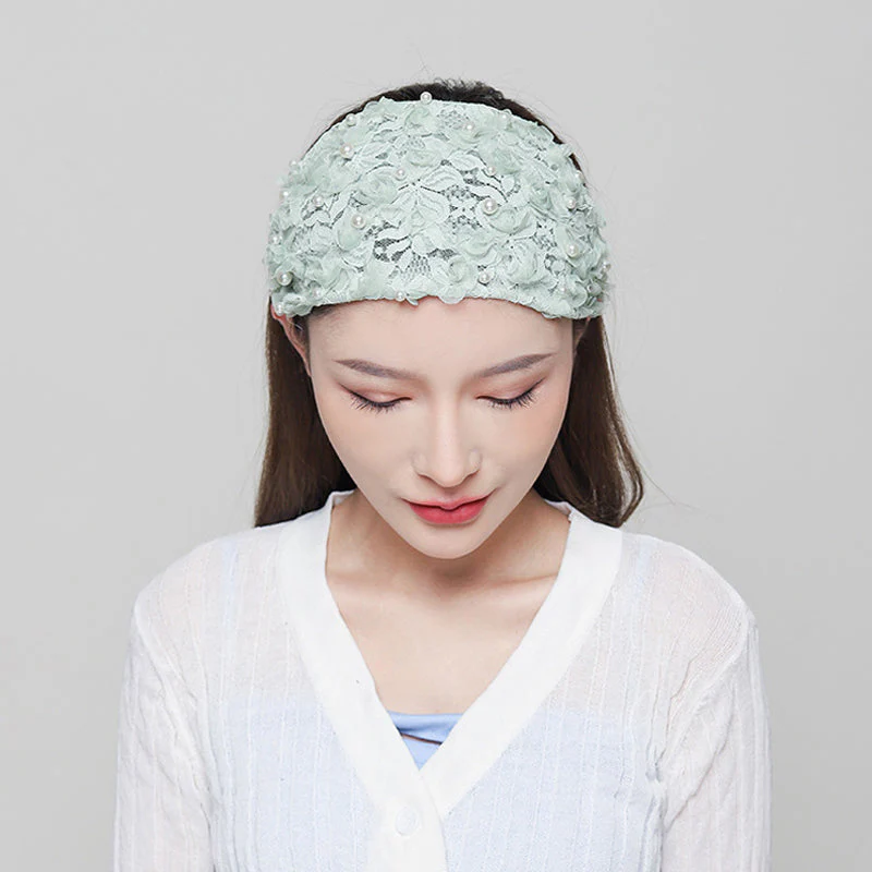 Dames gebreide parelbandana elastische hoofdband - Image 8