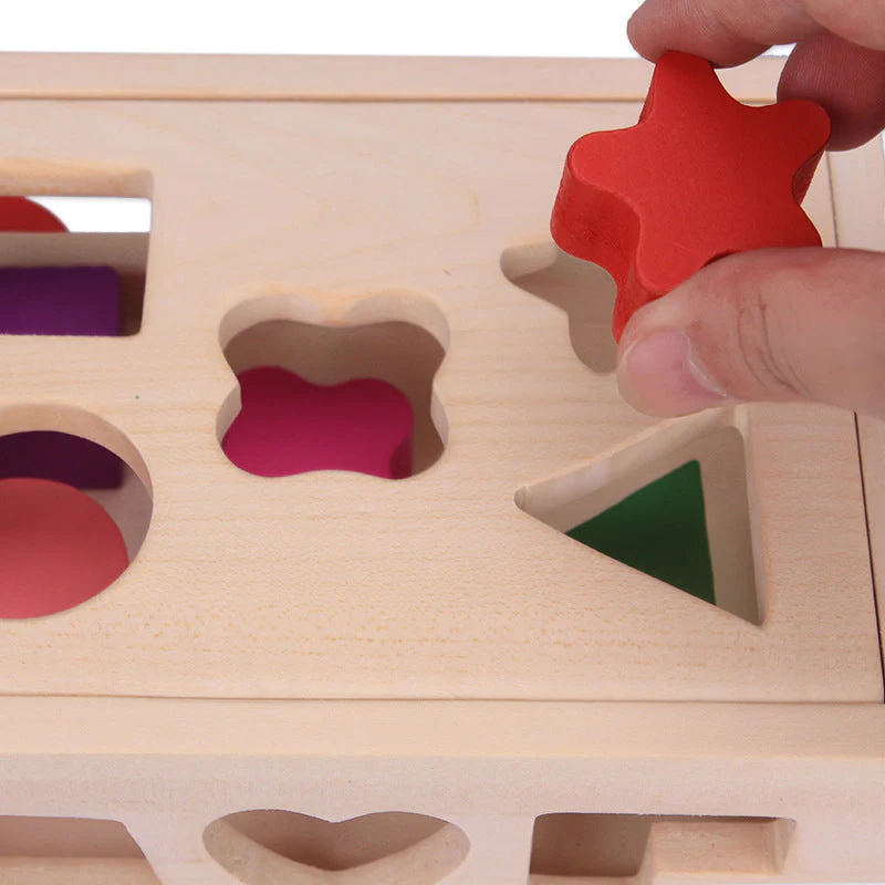 De Cube Car Houten Speelset (15 Vormen) - Image 7