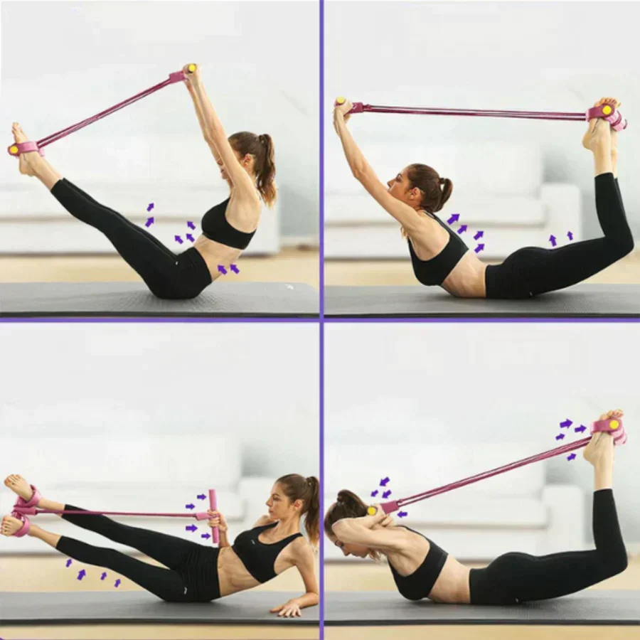 BodyFlex Pro - De weerstandsband van de pedaaltrekker voor fitness sit-up yoga oefening | 1+1 GRATIS - Image 2