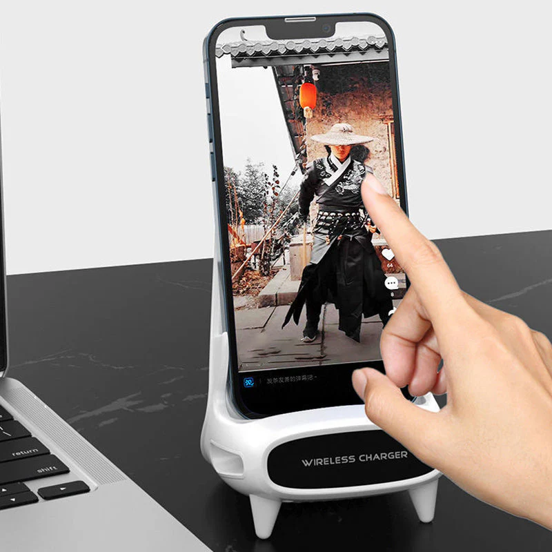 Desktop mobiele telefoonhouder draadloos opladen - Image 2