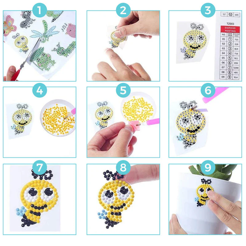 Diamant schilderij gratis stickers - Image 8