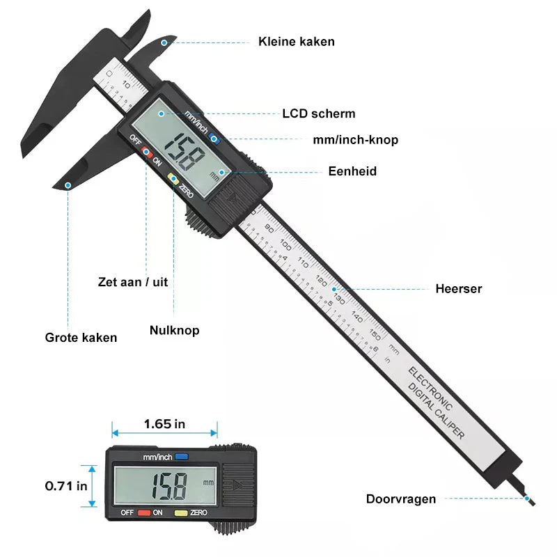 Digitale elektronische schuifmaat liniaal - Image 3