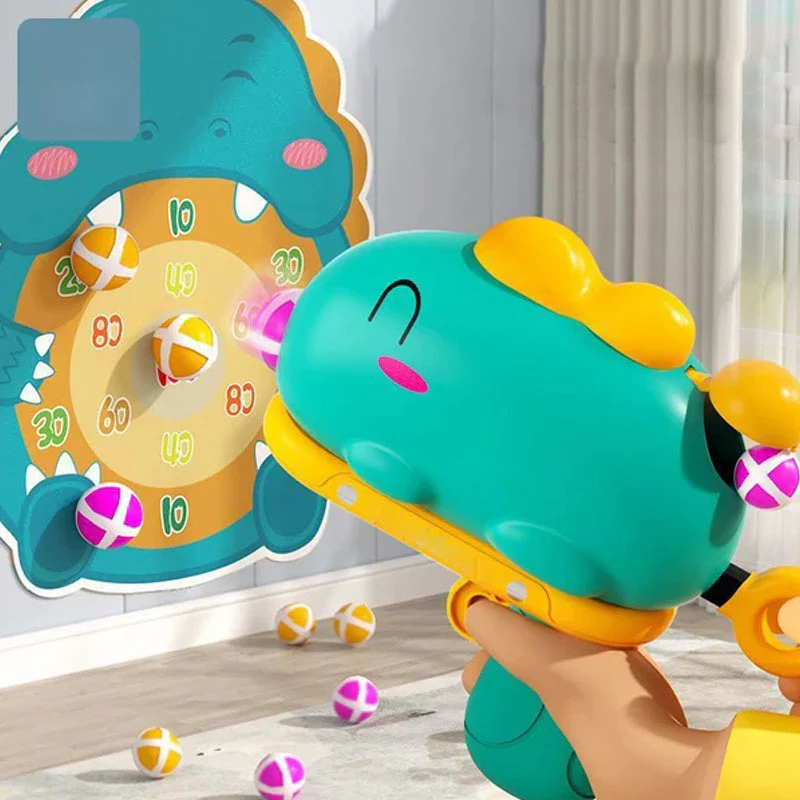 Dinosaurus speelgoedpistool met kleverige bal - Image 2