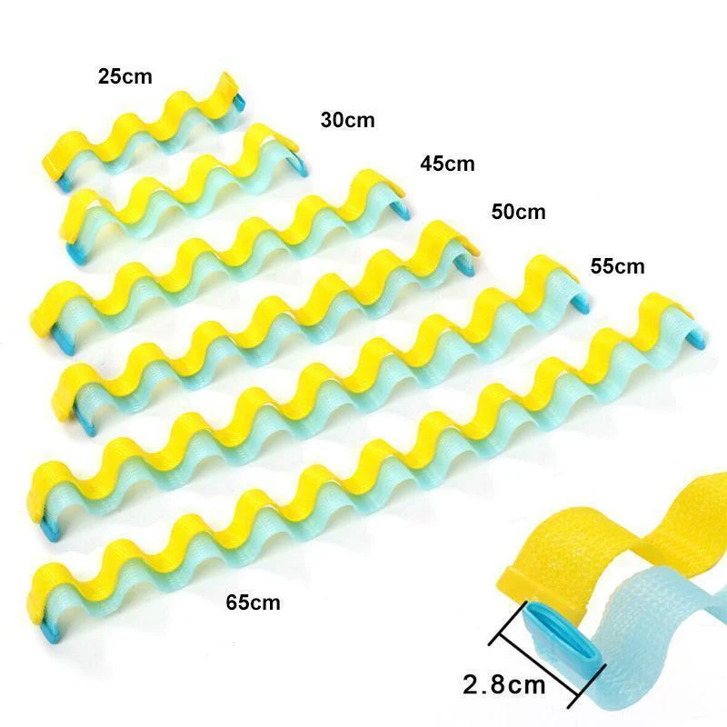 DIY Curl Formers Water Ripple Hair Divider- 12 Pcs - Image 8