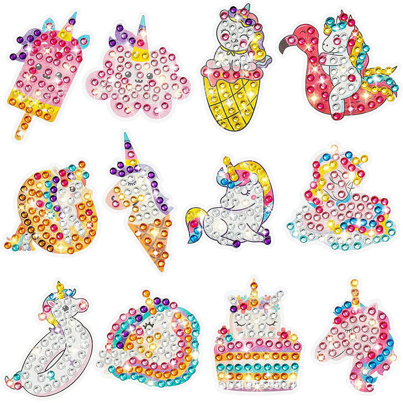 DIY kinderen gratis stok cartoon diamant schilderij - Image 11