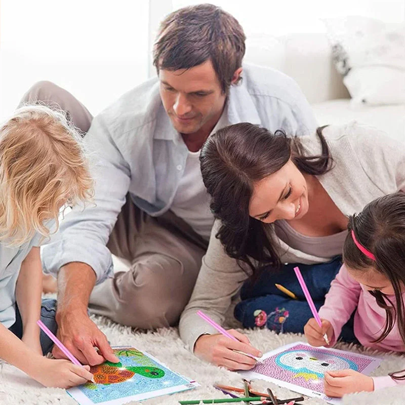 DIY kinderen gratis stok cartoon diamant schilderij - Image 9
