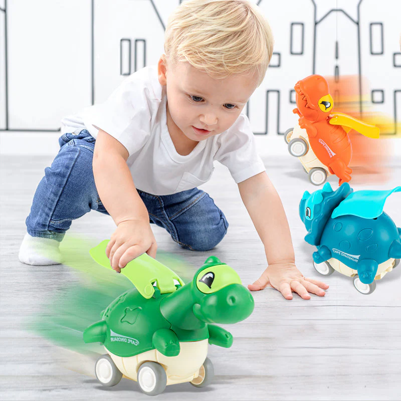 Door een pers aangedreven speelgoeddinosaurusauto - Image 2