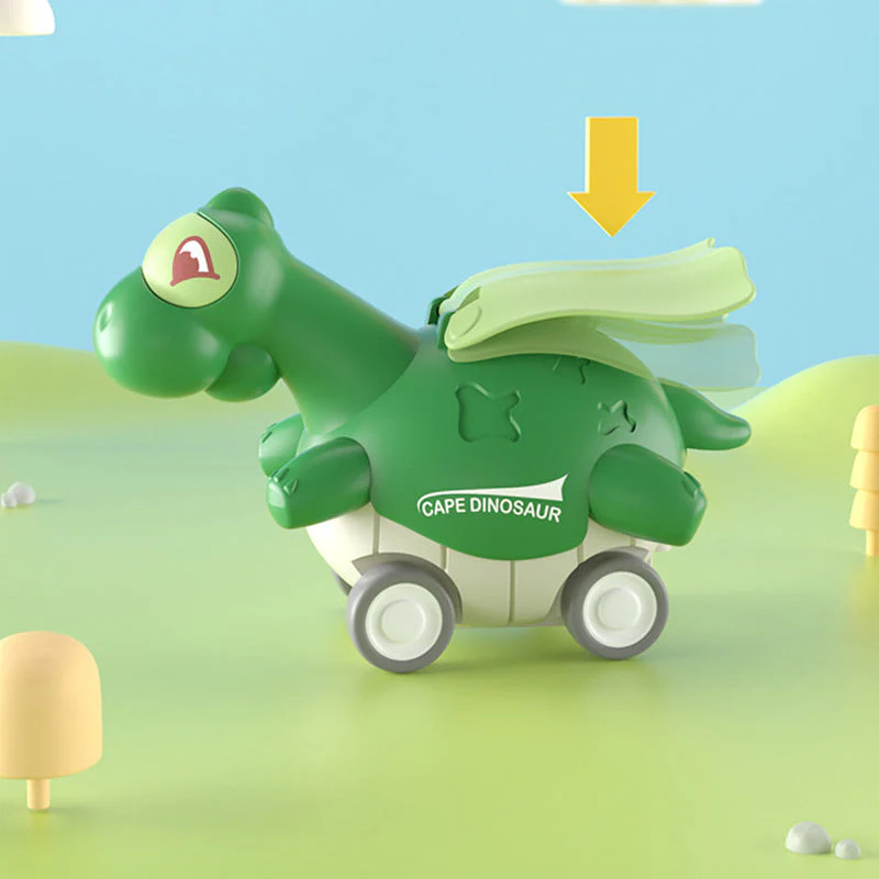 Door een pers aangedreven speelgoeddinosaurusauto - Image 5