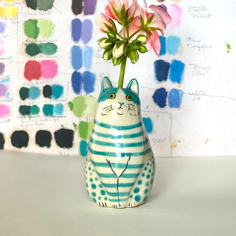 DottyCat™ – Speelse kattenvaas met stippenpatroon | 1+1 GRATIS - Image 6