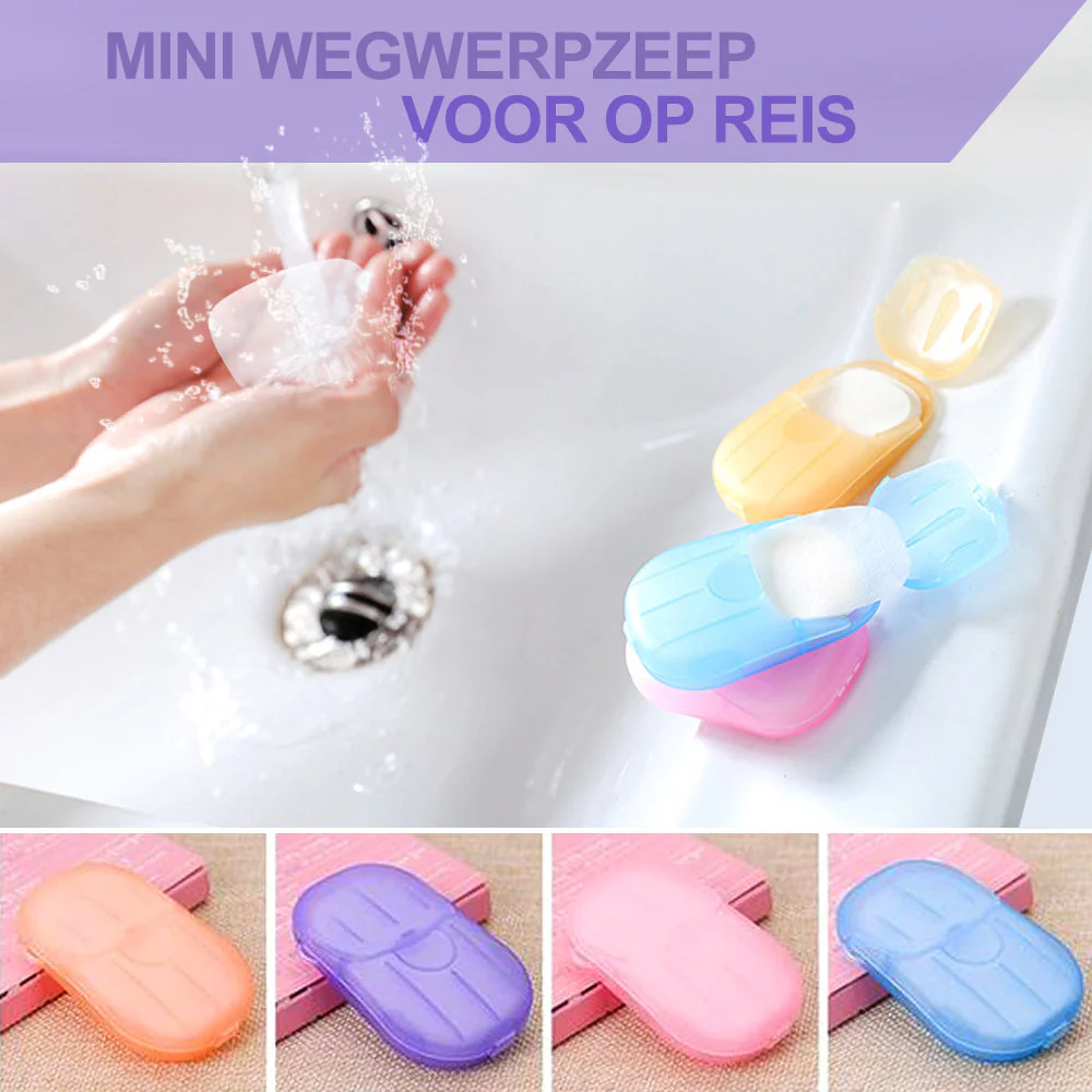 Draagbaar handwaspapier 5 dozen (100 stukken)
