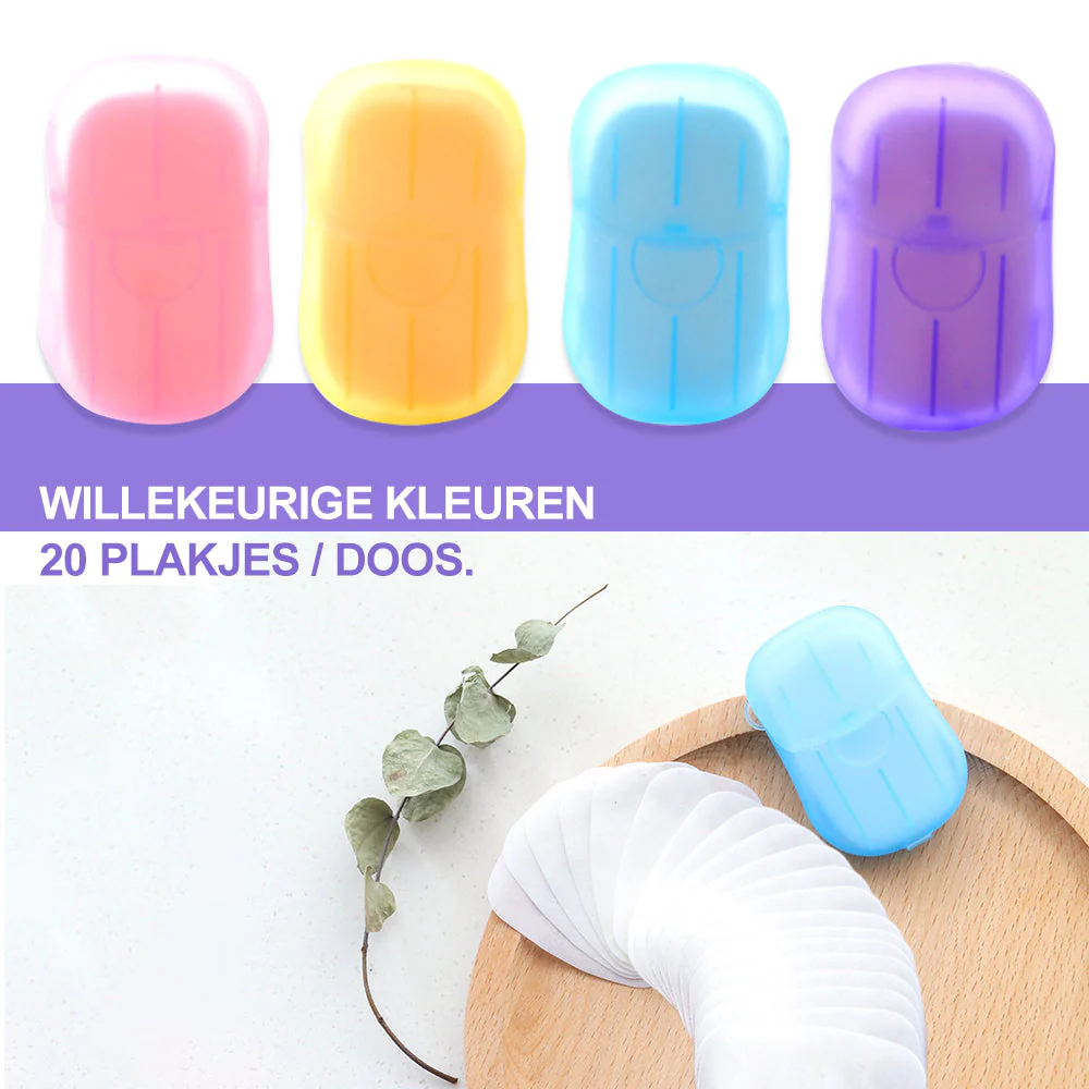 Draagbaar handwaspapier 5 dozen (100 stukken) - Image 3
