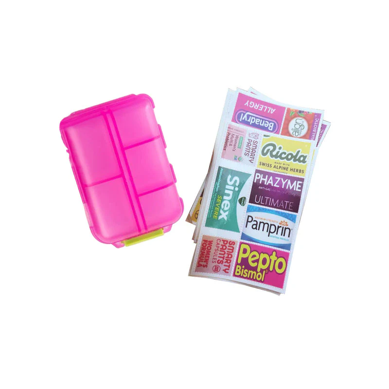 Draagbare pillenorganizer met labels - Image 15