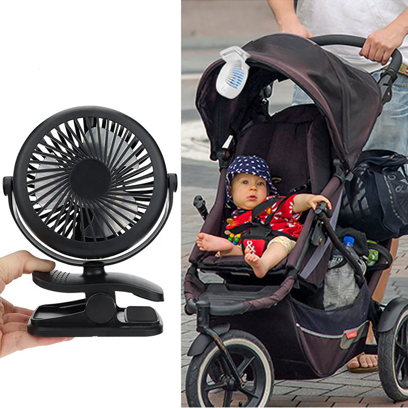 Draagbare stille clipventilator met 360 ° rotatie - Image 9
