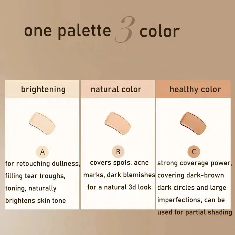 Driekleurige Concealer - Perfecte Kleurcorrectie & Huidverzorging - Image 6