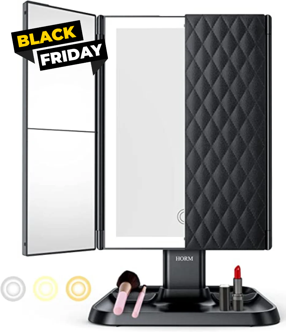 Drievoudige LED make-up spiegel - Image 9