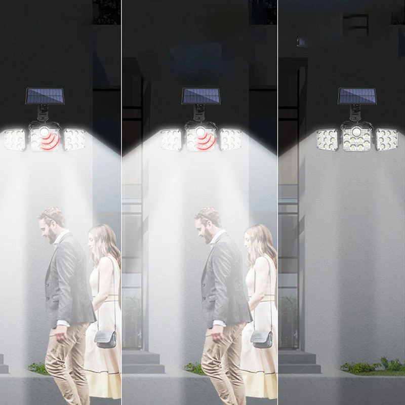 Drievoudige LED-wandlamp op zonne-energie Info - Image 10
