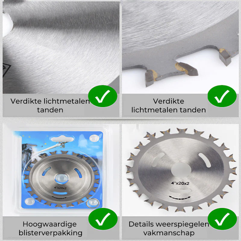 ProCut - Dubbelzijdig Hard Metalen Snijblad voor Hout Bewerking | 1+1 GRATIS - Image 2