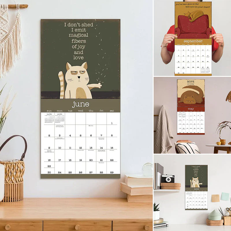 Een jaar van Snarky Cats 2024 wandkalender - Image 3