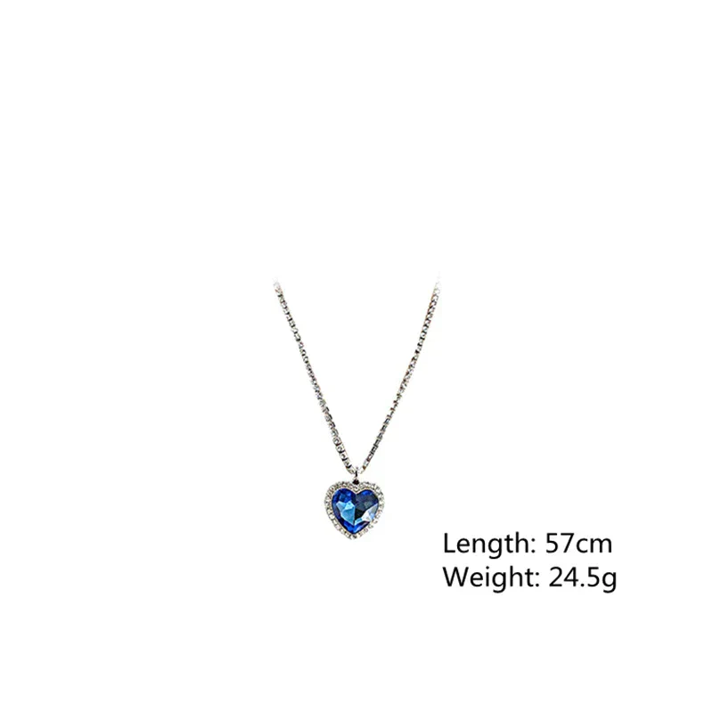 Amanda – Elegante Blauwe Hartketting | 50% KORTING - Image 7