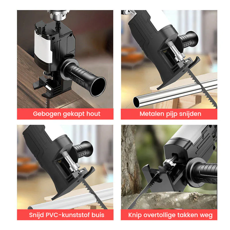 Elektrische boor naar reciprozaag-adapter - Image 9