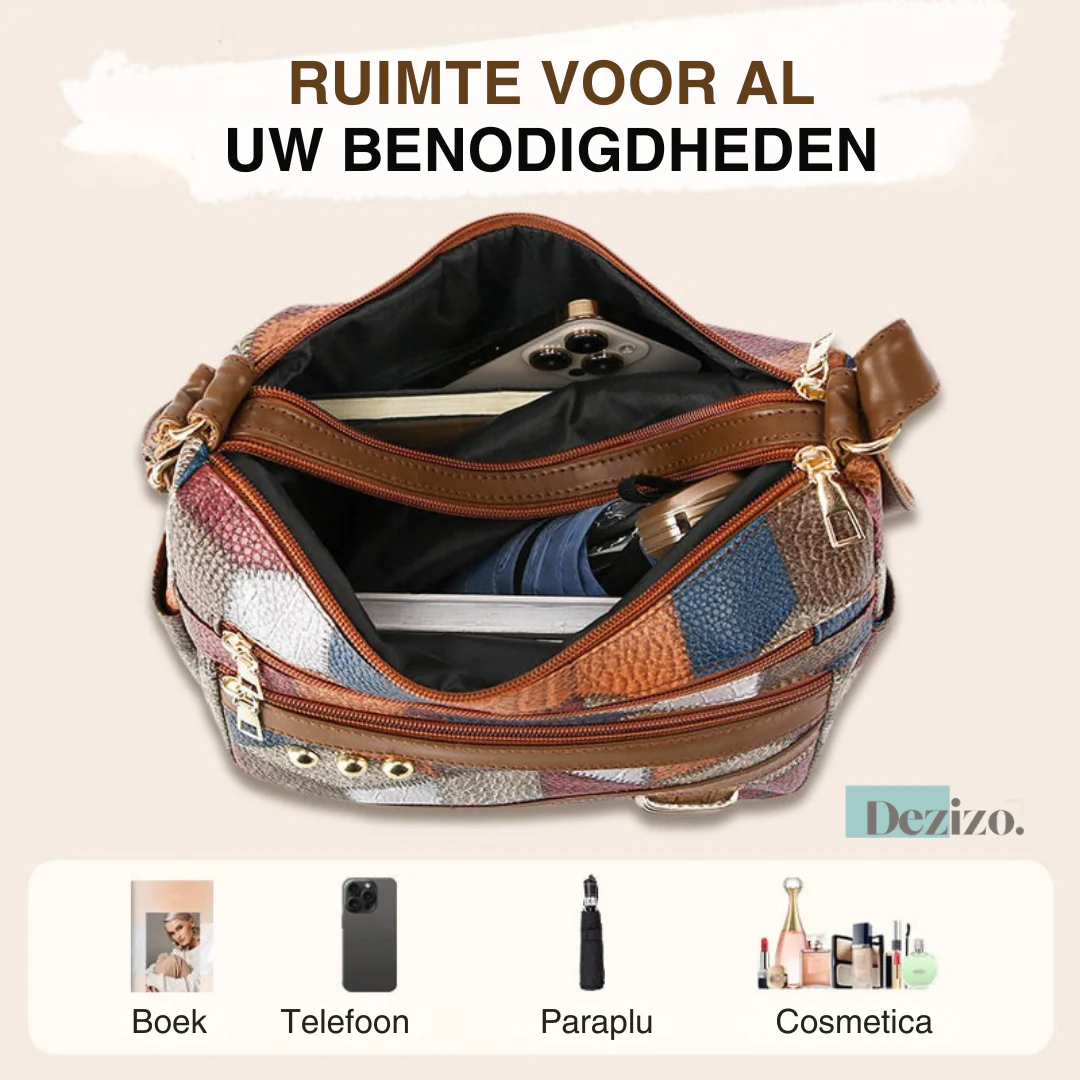 Elise – Zachte Leren Tas met Verstelbare Schouderriem - Image 7