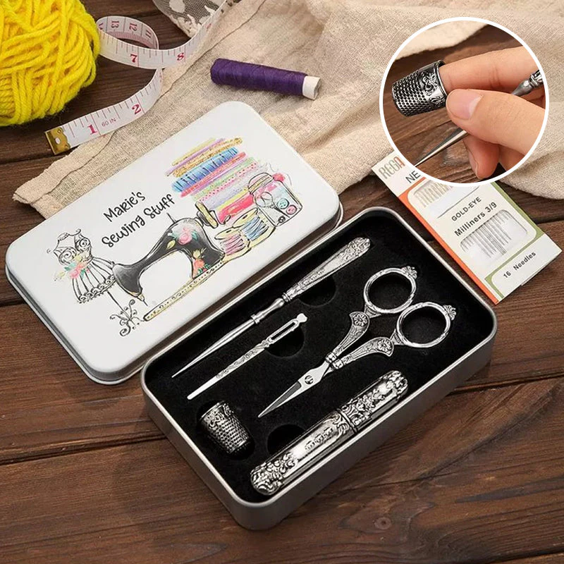 Europese antieke vintage naai dozen set - Image 12
