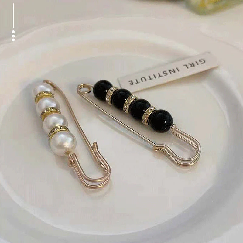 Fancy strass parels veiligheidsspeld broche - Image 3