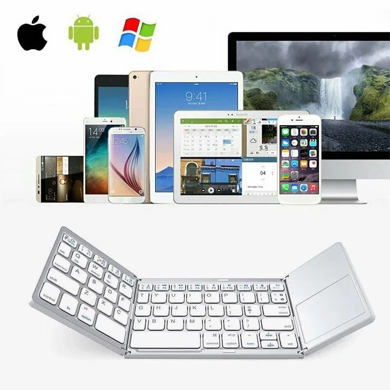 Draadloos Bluetooth opvouwbaar toetsenbord