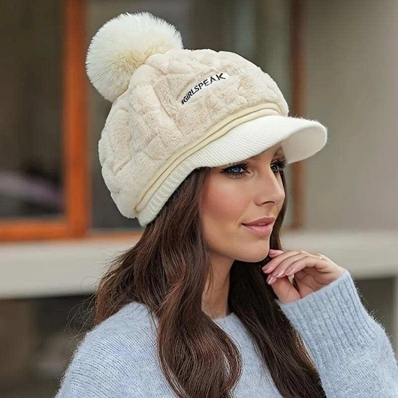 Flair — Dames Pluchen Wintermuts met Korte Klep - Image 17