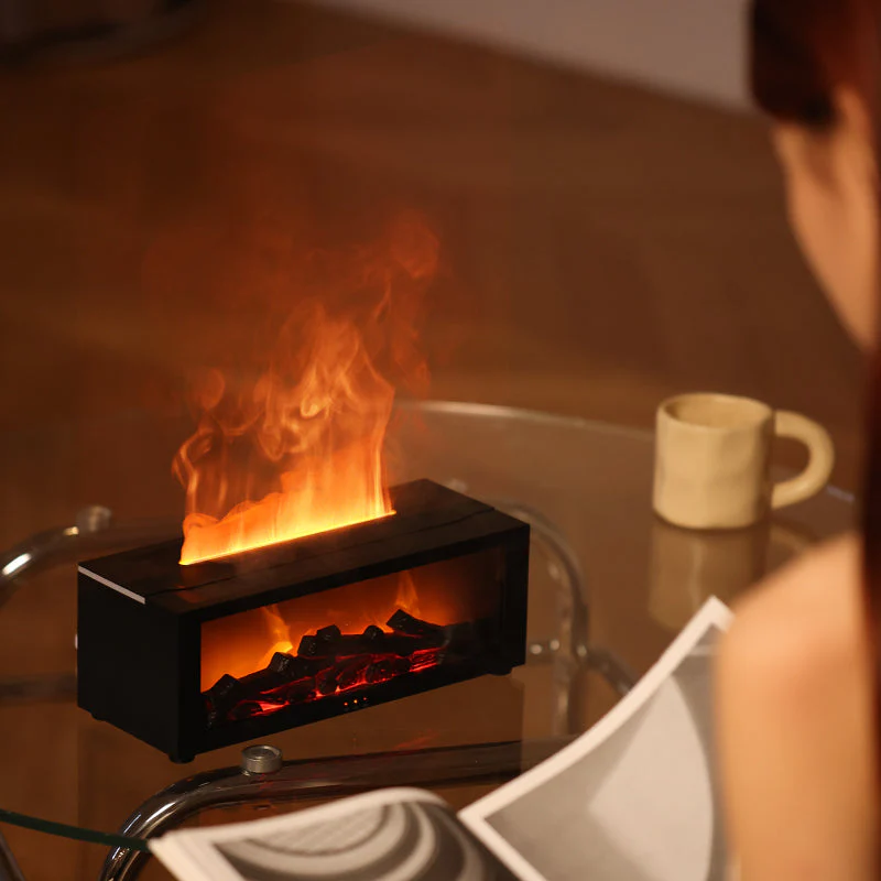 Flame Aromatherapy Diffuser | Stijlvolle luchtbevochtiger met 3D vlameffect - Image 4