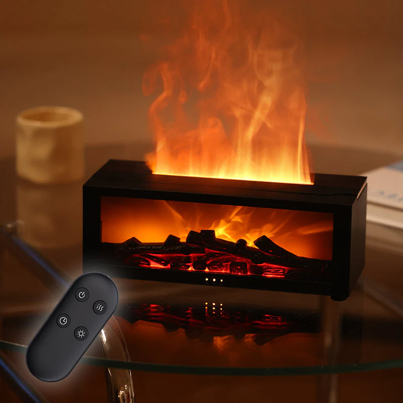 Flame Aromatherapy Diffuser | Stijlvolle luchtbevochtiger met 3D vlameffect - Image 7