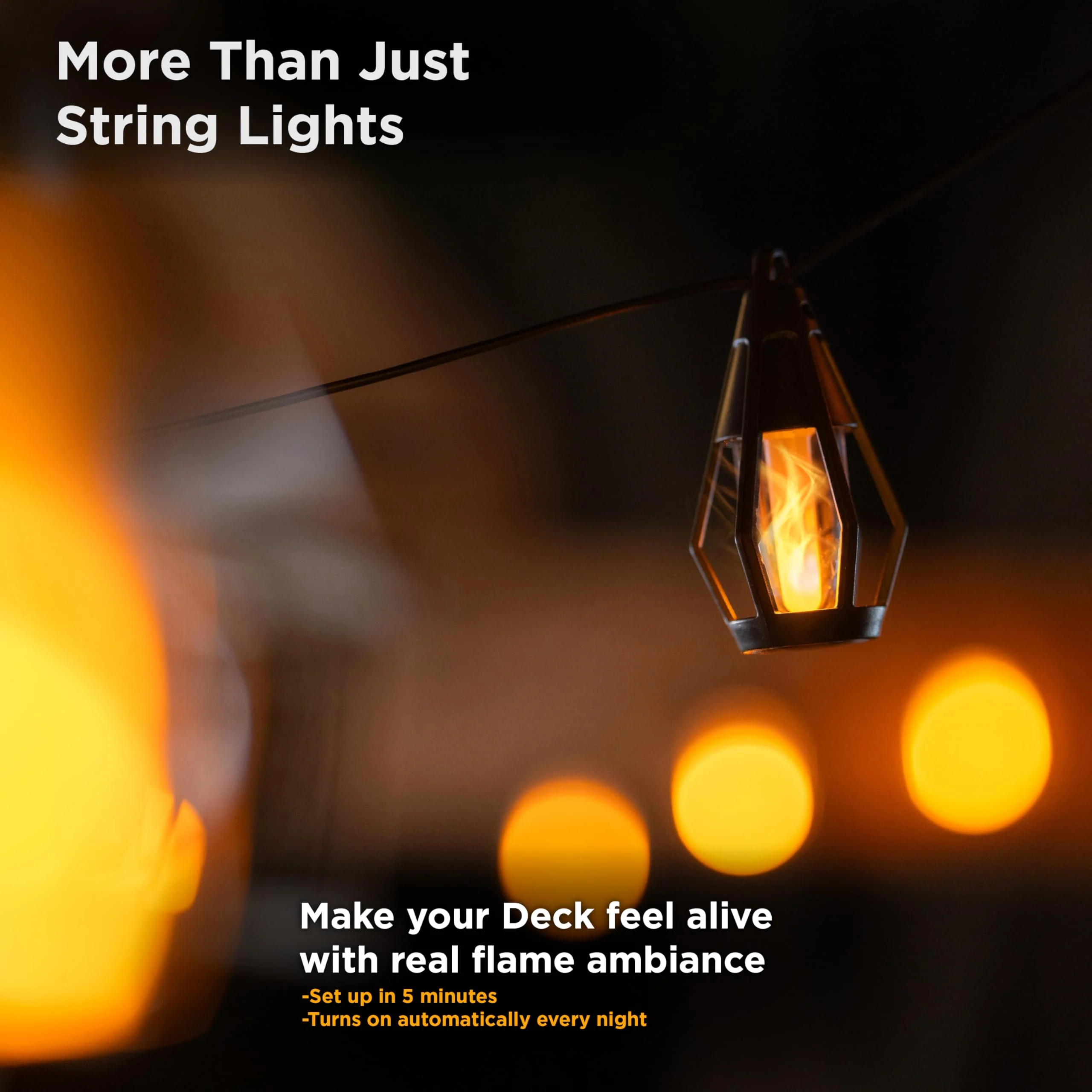 FlameGlow Zonne-energie Lampen — Ontsteek Gezellige Buitensfeer - Image 7