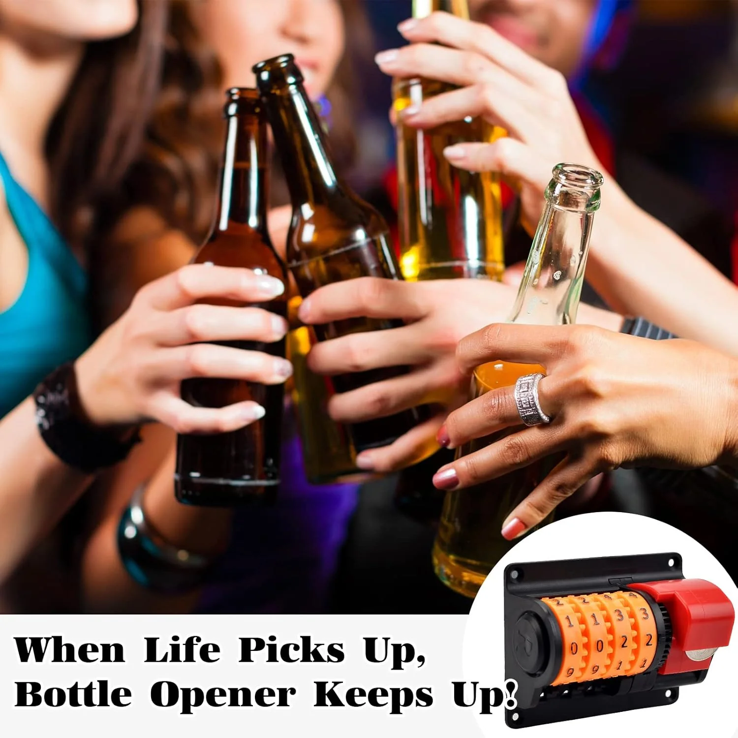 Flesopener, bieropener muur met teller Precieze nummers voor bars feest keuken - Image 11
