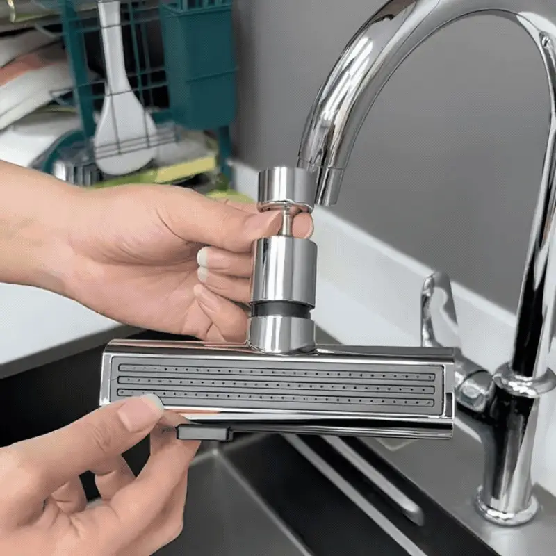 FlexiFlow™ – Uittrekbare Keukenkraansproeier voor Maximaal Bereik & Minimale Spetters | 50% KORTING