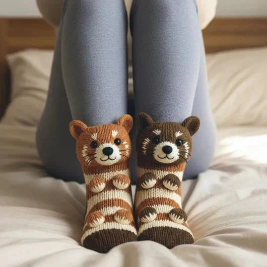 FluffyFeet – Ultra-lichte katoenmengsokken voor in huis met antislipzolen - Image 22